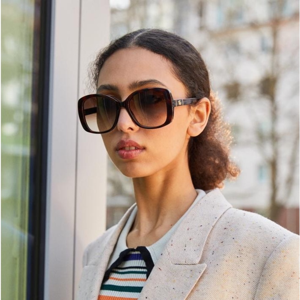 GUCCI GG0632SA 002 square Havana Sunglass